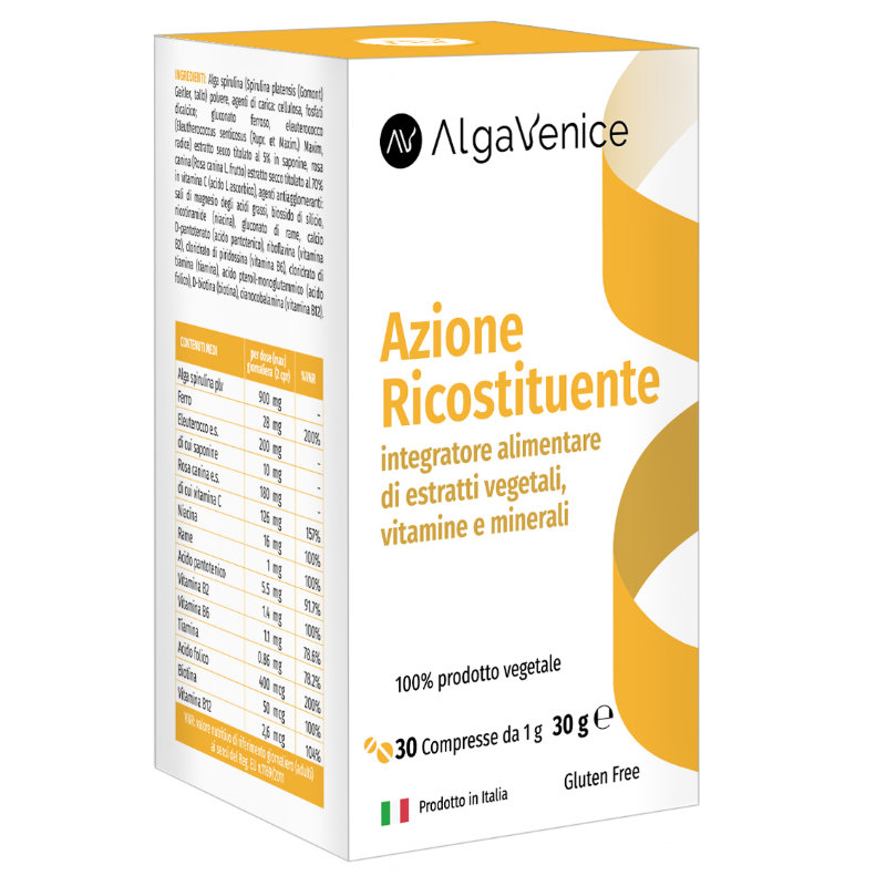 Complemento alimenticio de acción reconstituyente In Vendita Online